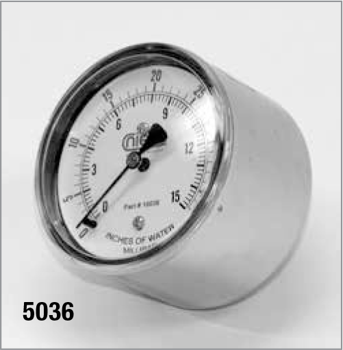 Gas Pressure Gauge for Nieco Model MPB 94 
