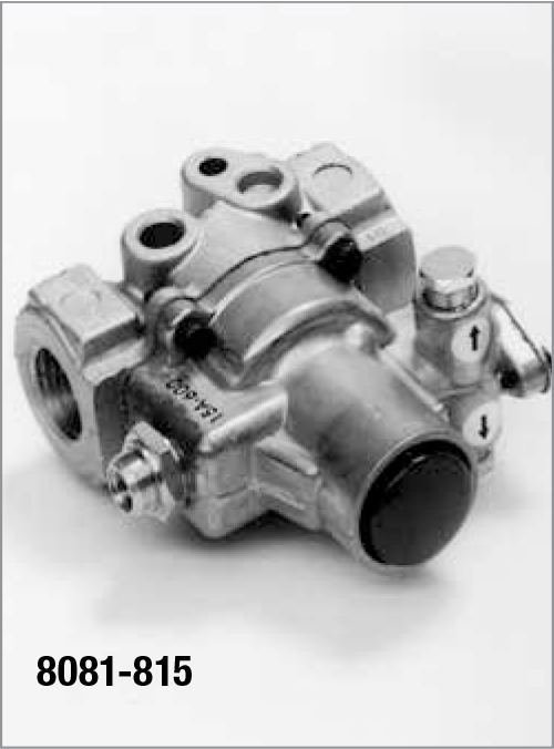 Red Pushbutton Valve. Red 