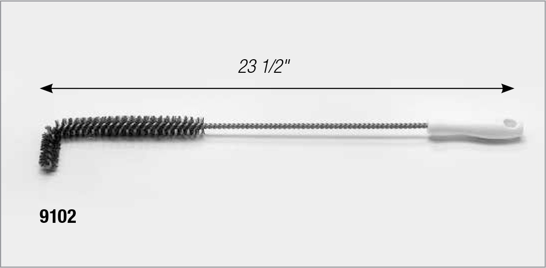 Fryer Brush. 90 degree