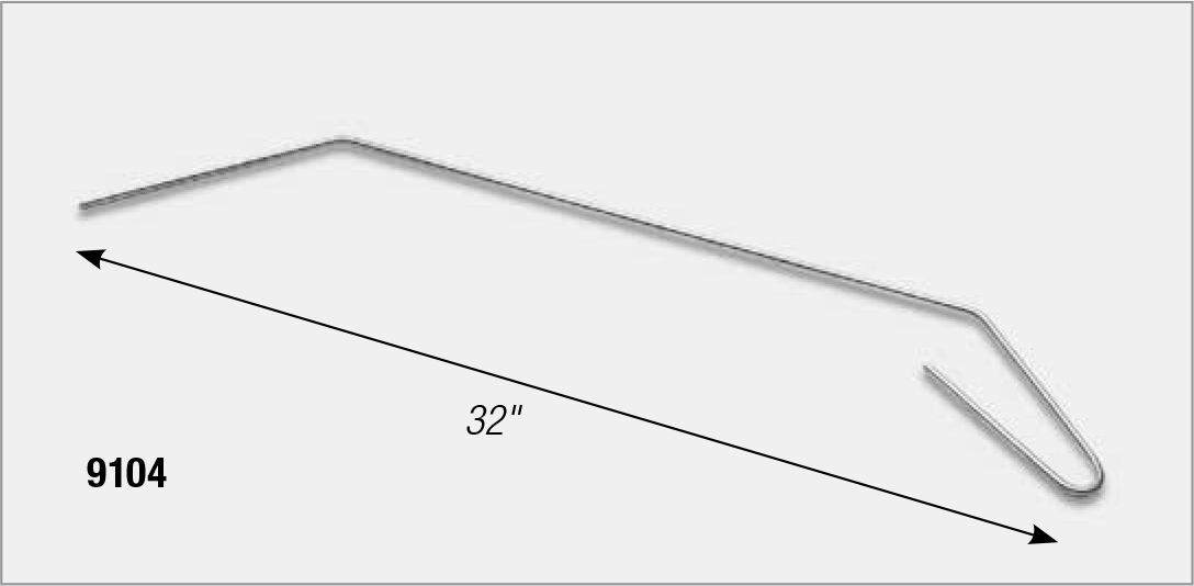 Fryer Drain Cleanout Rod
