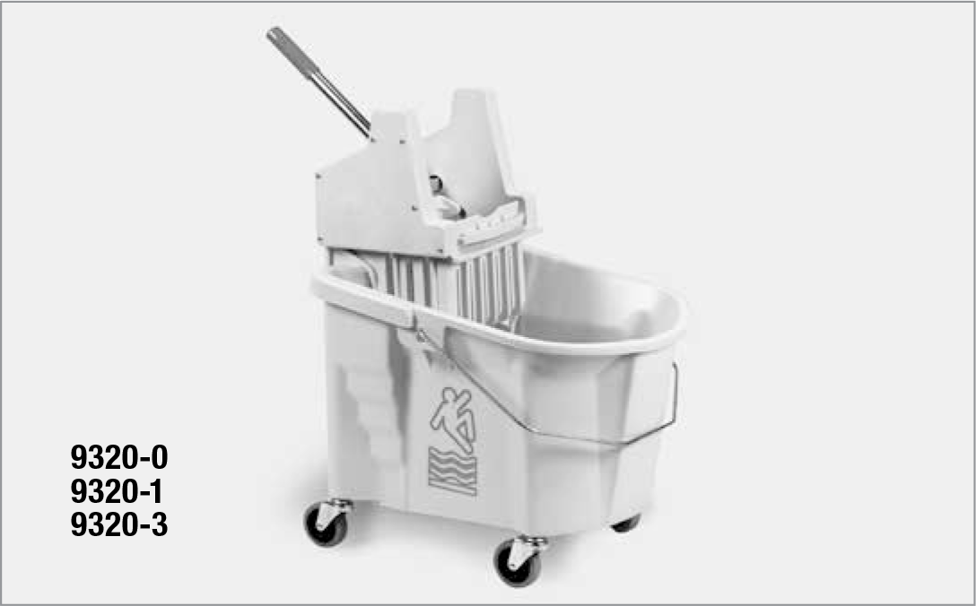 Red 36 Quarts Mop BucketCombo